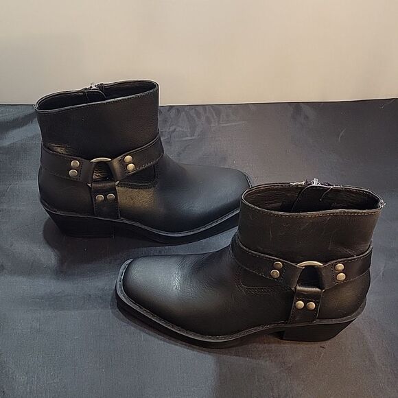 BRAND NEW SUN STONE BROWN RING HARDWARE NON-SLIP BREATHABLE SQUARE TOE - Picture 5 of 16